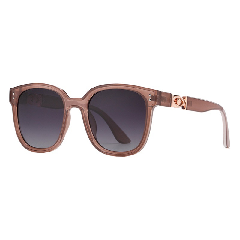 TR7563 en stock nuevas gafas de sol polarizadas de moda de las mujeres marco grande cara redonda gafas de sol TikTok Live sunglasses