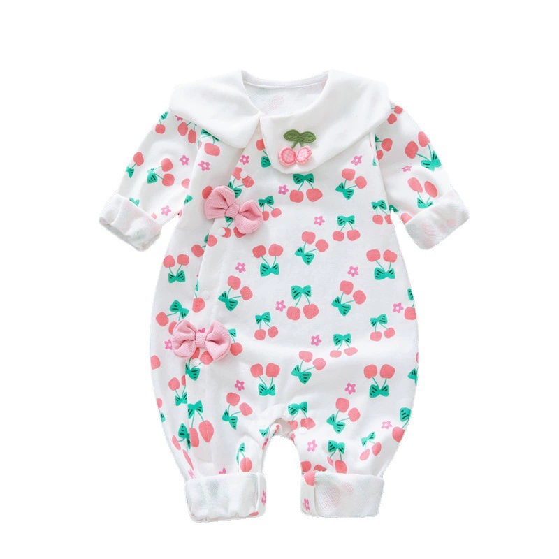 Children's demi-season bodysuit girl's for princess for new born, long-sleeve, western style