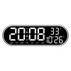 Simple multifunctional clock living room hanging clock home decoration digital electronic clock mute clock multi -group alarm 8021