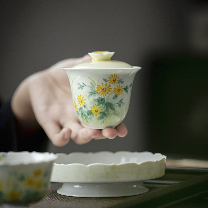 宜室茶话 керамический чайный набор для дома, чайная чашка, ручная роспись