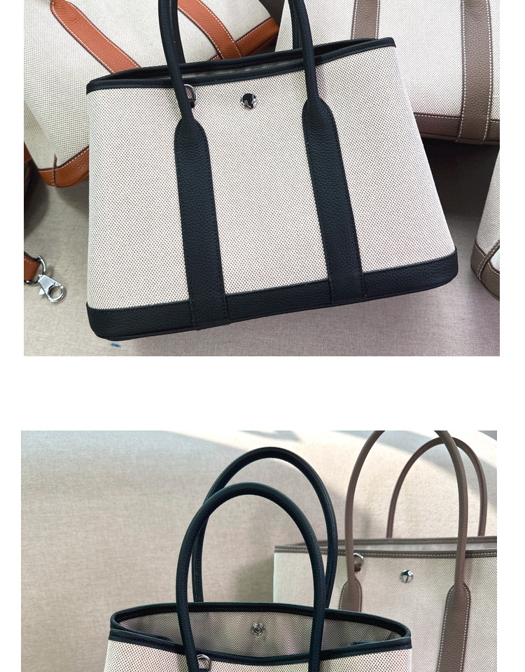 2024 neue kopf schicht rindsleder garten leinwand große kapazität Tongle freizeit handtasche schulter umhängetasche_voghion.com