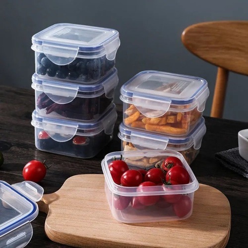 Preservation Box Small Size Food Grade Plastic Snack Seal Box Fruit Baby Food Box Microwave Rice Box Canteen Sample Box