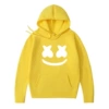 Yellow ten white characters