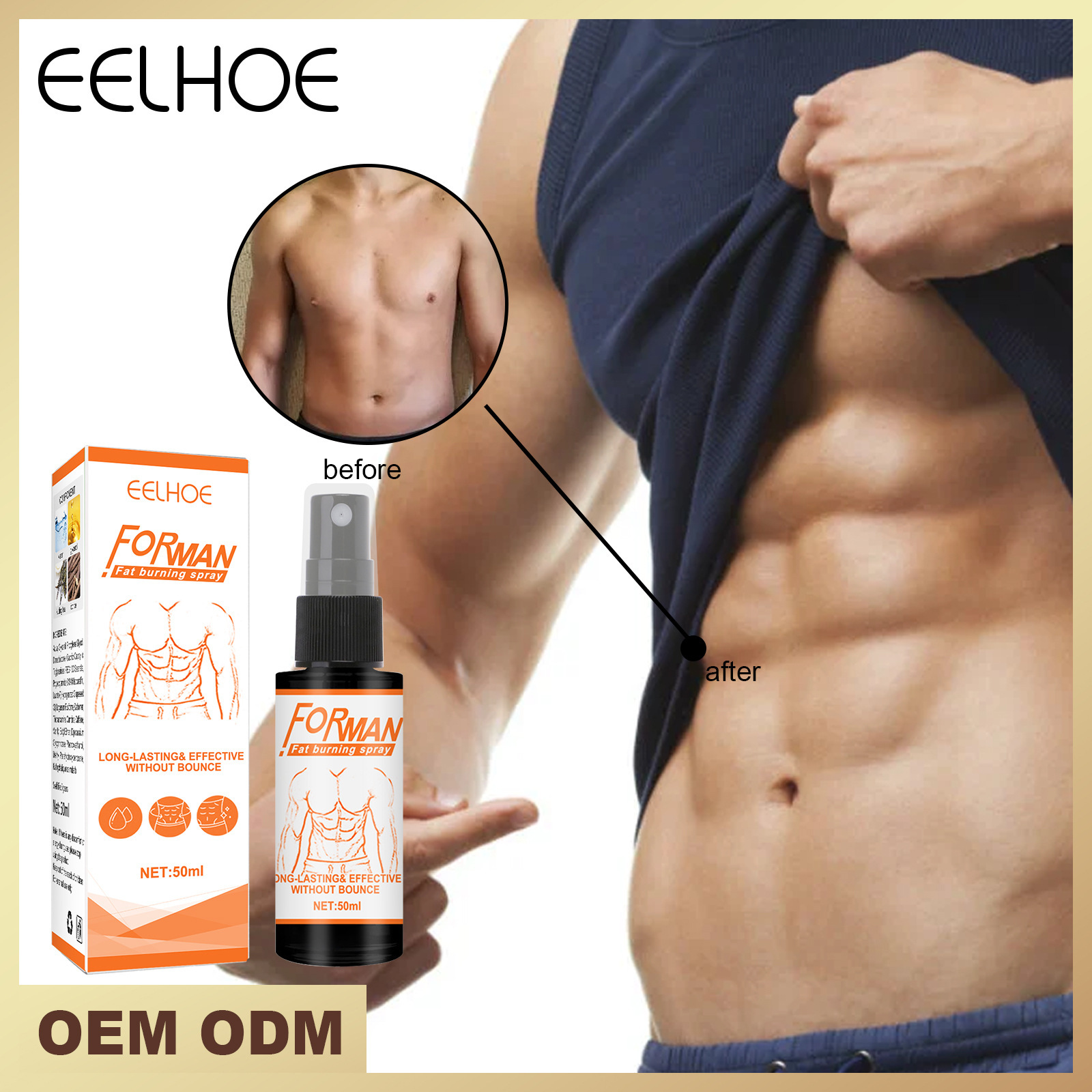 Lokal Eelhoe Männer Schweessofleegend Stäerkung Fitness Shaping Übung Ueleg produzéierend Bauchmuskelspray_voghion.com