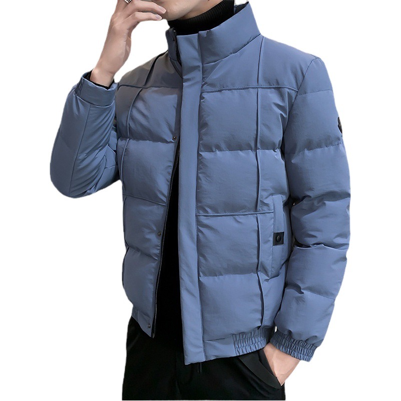 Abrigo de algodón acolchado para hombres al por mayor invierno 2023 nueva pareja estilo coreano forro polar grueso marca de moda abrigo de algodón acolchado para hombres entrega