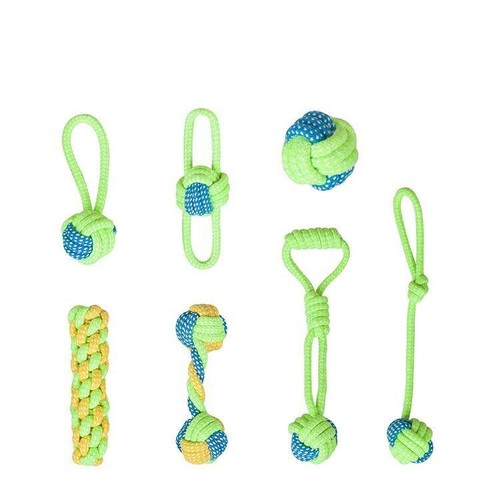 Pet Cotton Rope Toys for Dogs, Manufacturer Supply, Dog Toothbrushing and Cleaning Set, Durable Chewable Dog Rope Toys