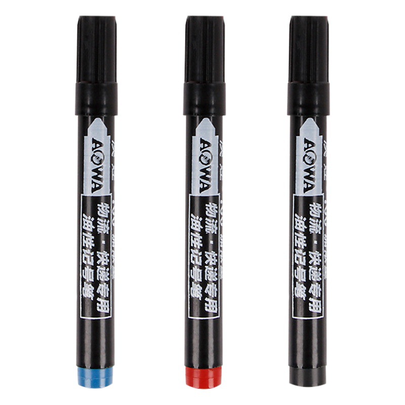 700 rotulador aceitoso negro, punta gruesa, gran capacidad, bolígrafo grande, impermeable y no se desvanece, bolígrafo expreso logístico
