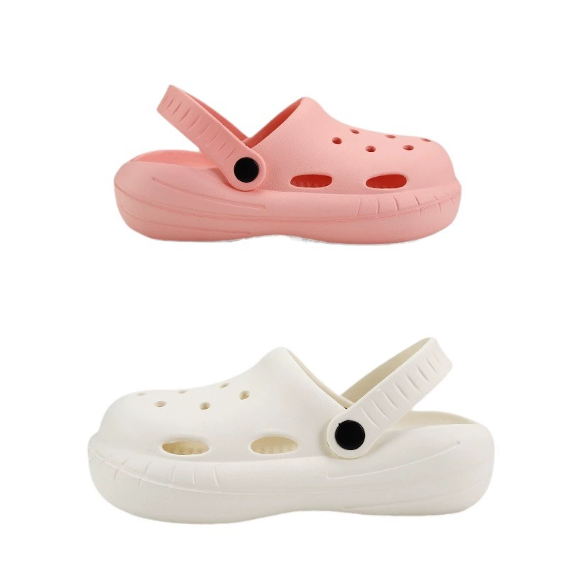 Кросс-border Crocs обувь Женщинам летняя обувь Slip-on нескользящая толстая подошва двусторонняя Baotou тапочки Интернет-знаменитость DIY сандалии