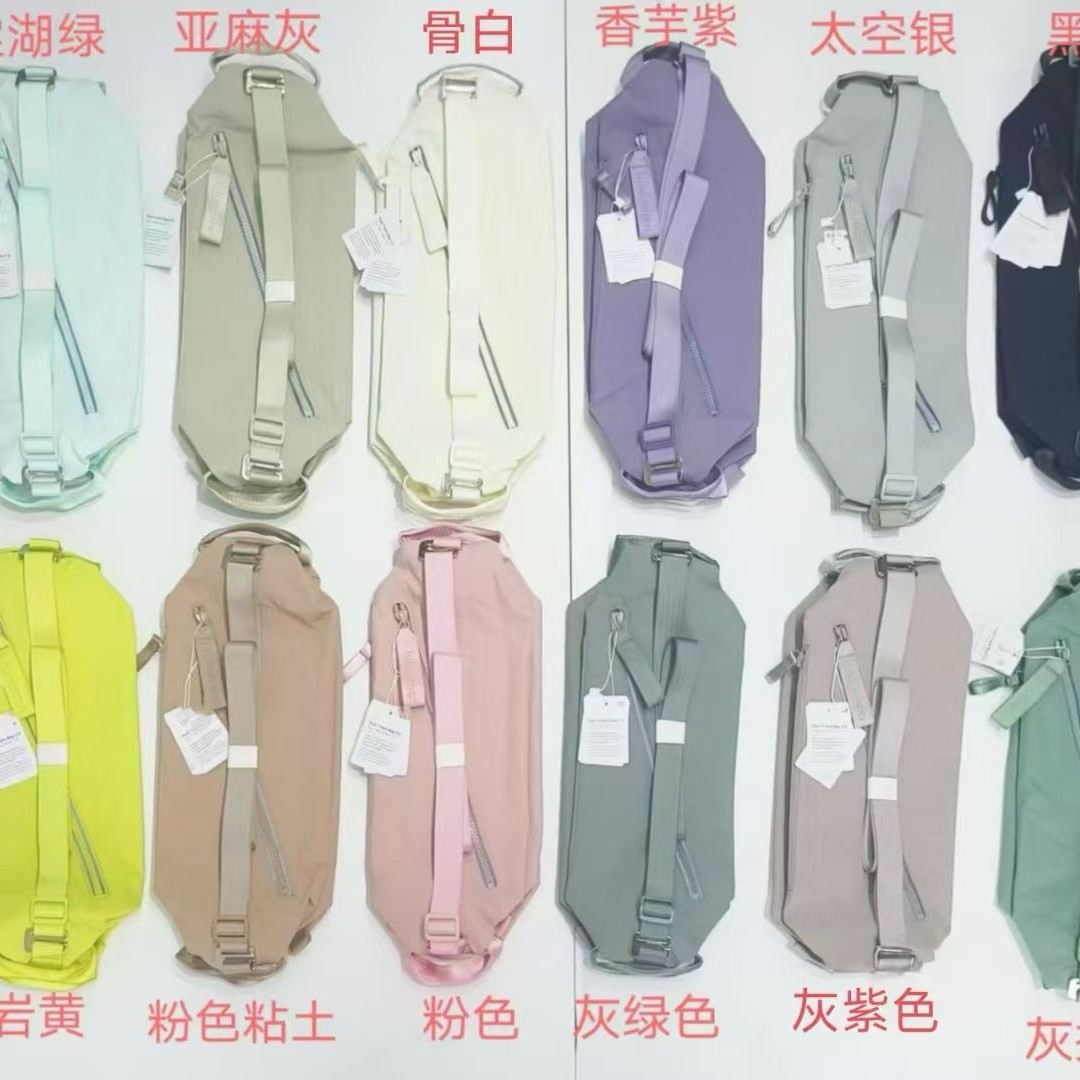 Lu's Nylon Crossbody Bag, Unisex, Large Capacity Chest Bag, Yoga Sports Bag, Cycling Backpack, Outdoor Sports