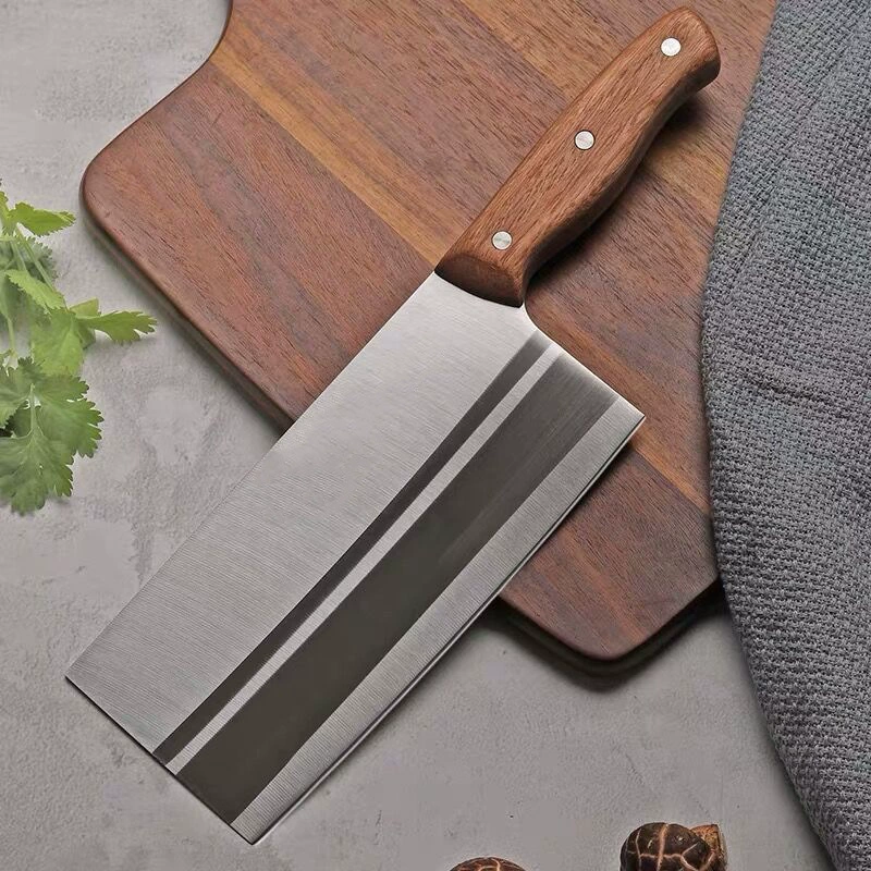 Spot kitchen knife wooden handle cutting knife stainless steel kitchen knife e-commerce kitchen knife household knife set multi-purpose