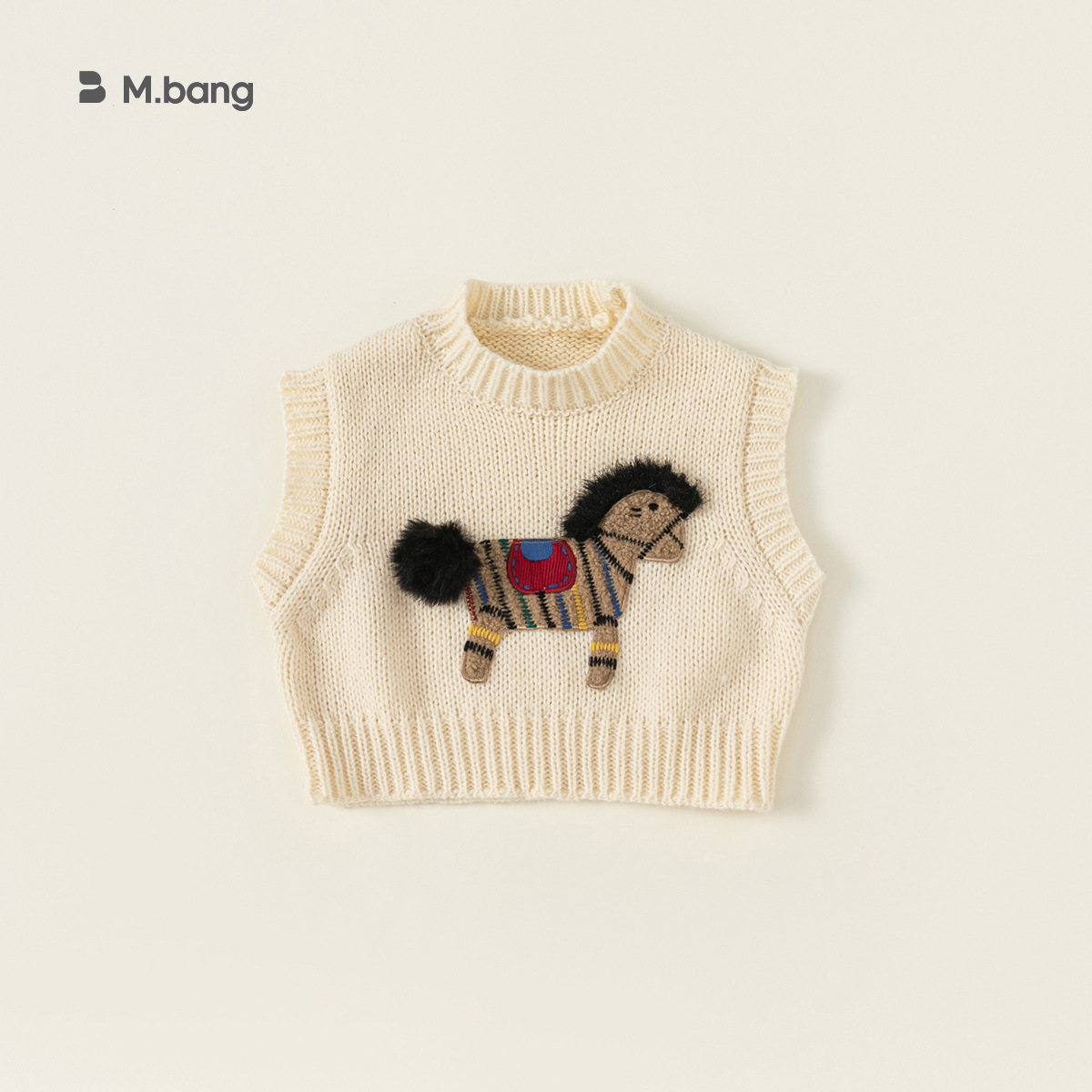 Ropa Infantil Youbao, Chaleco Infantil, Primavera y Otoño, Nuevo Producto, Chaleco de Punto con Estampado de Oso para Niñas, Estilo Coreano, Suéter Infantil