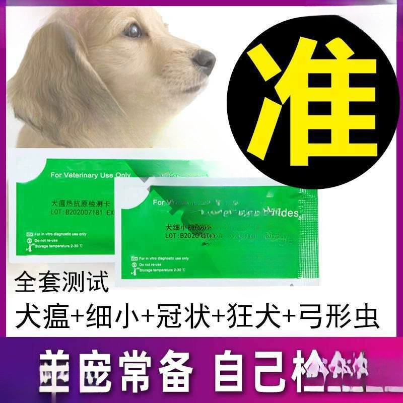 Маленькие тест-полоски для собак, обнаружение парвовируса собак, токсоплазмоза, лихорадки бешенства, коронавируса милых собак и других