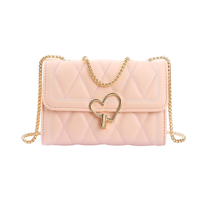LONNY bolsa de amor bolsa de mujer nueva bolsa de cadena de rombo estilo Chanel bolsa de mensajero del todo fósforo bolsa pequeña de verano para mujer