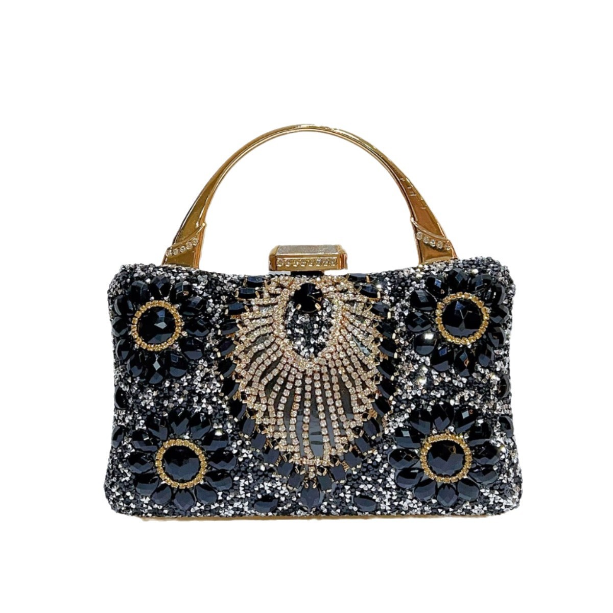 New Cross-Border Socialite Heavy Craft Evening Diamond-Studded Handbag For Women Wedding Banquet Matching Cheongsam_voghion.com