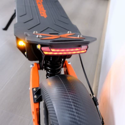 Qatlanan elektrik skuterlər Ultra-Long Range, Front Shock Absorption