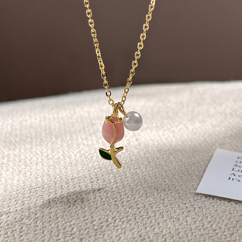 Simple Style Flower Alloy Plating Women's Pendant Necklace display picture 8
