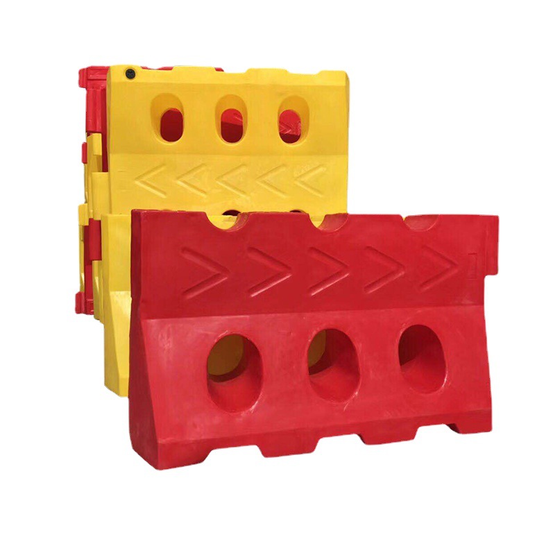 厂家批发pe塑料三孔隔离水马隔离墩 塑料注水围挡隔离护栏