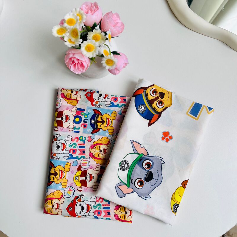 Paw Patrol 100% Cotton 60S Poplin 1.5m Width 1.0m Price Cheongsam Dress Shirt Fabric Digital Printing