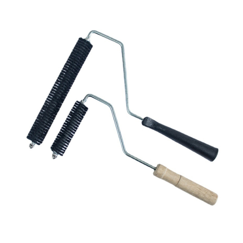 FRP cepillo de rodillo antiespumante herramienta de pasta de mano FRP rodillo de cepillo de cerdas negro especial