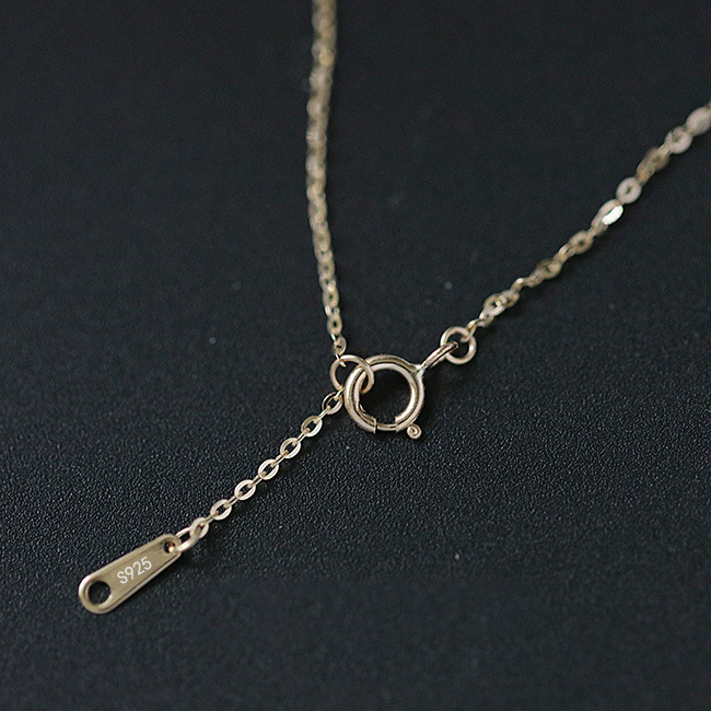 Women's Gender 1 Piece 925 Sterling Silver Solid Color 925 Sterling Silver Cable Chain Chain Necklace