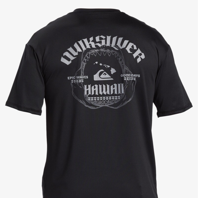 QUIKSILVER diving suit men's short-sleeved bathing suit sunscreen suit summer professional surfing suit T-shirt