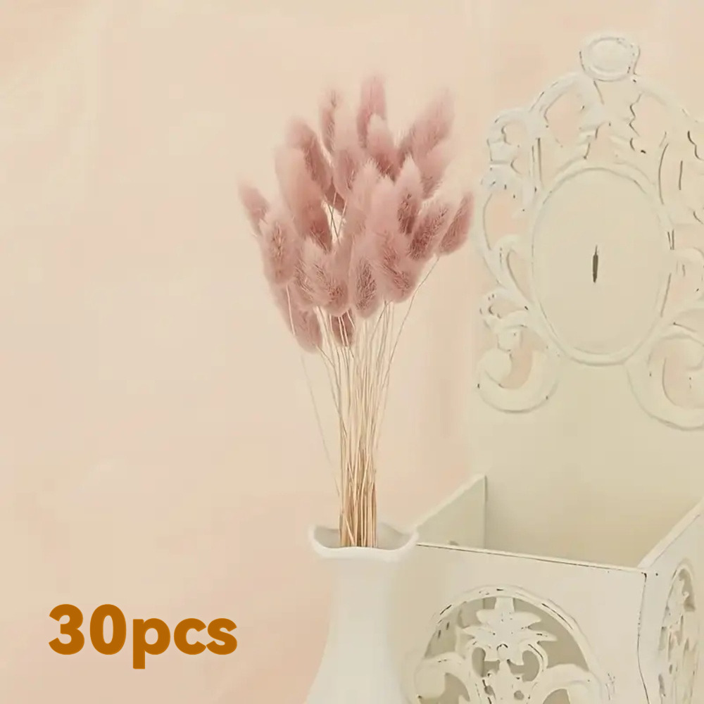 Crassa de conejo flores inmortales flores secas ramo de flores in decoración de flores verdaderas adornos secos al aire natural crassa de cola de perro decoración de sala de estar