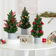 亚马逊新款迷你圣诞树桌面摆件装饰圣诞树家用商场家庭聚会装饰
