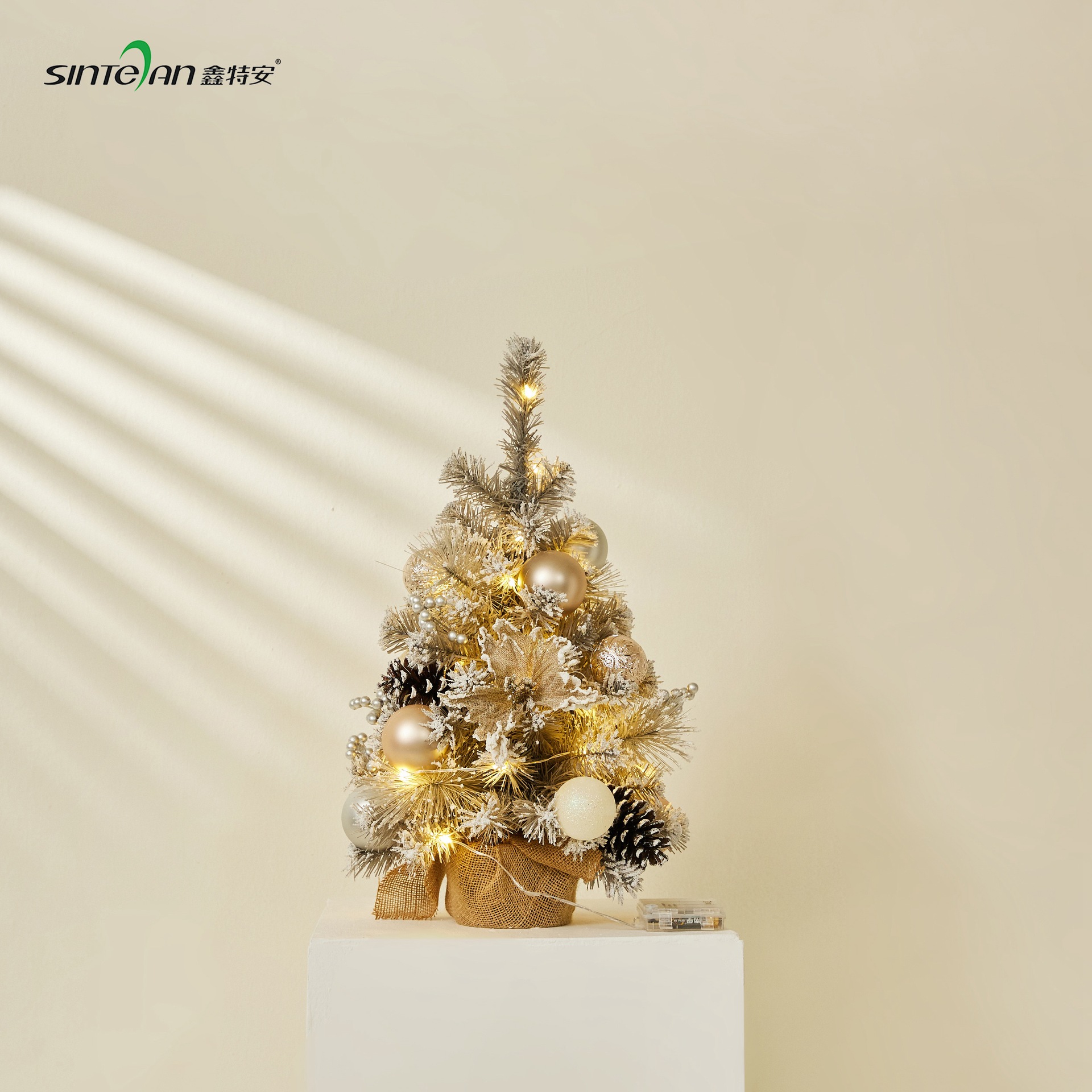 Árbol de Navidad Xintian de estilo nórdico, color gris plateado, para escritorio, 30/45/60 cm, decoración pequeña para escritorio, transfronterizo, Amazon.