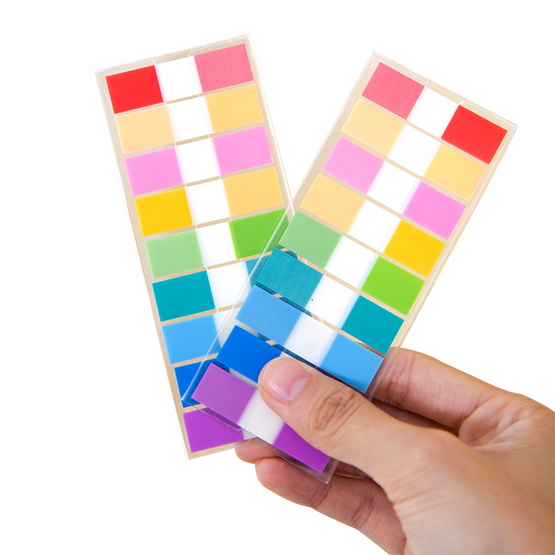 Deli 25908 indicador colorido pegatinas estudiante cuaderno clip Chip Clasificación índice pegatinas Oficina Marca clasificación pegatinas
