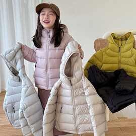 童装女童羽绒棉服2026新款儿童冬装加厚男童宝宝三防连帽休闲外套
