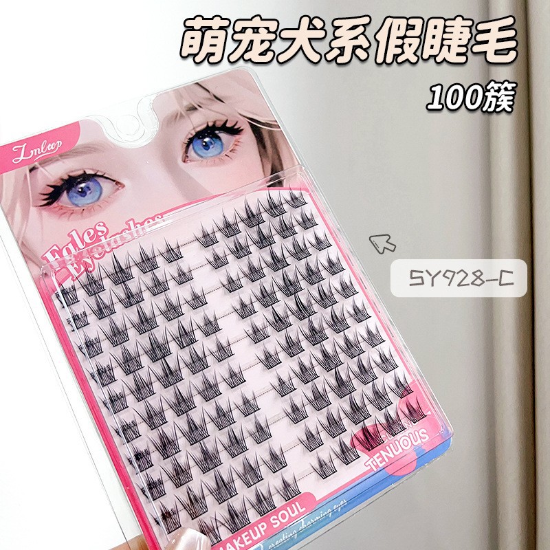 Lamela estilo caliente diablo pestañas postizas pelo de hadas naturales pestañas inferiores injerto segmentado pestañas postizas al por mayor
