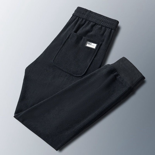 All-match casual pants for men, loose-fit straight-leg casual pants, trendy men's ankle-tight pants, all-match Instagram-style Hong Kong-style trendy men's pants.