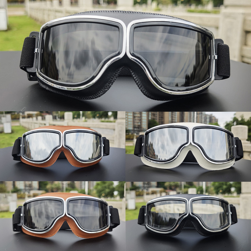 Windproof Goggles, Motorcycle Windshields, Retro Helmets, Goggles, Wholesale Cross-Border Dropshipping, Uv Protection Windproof Goggles, Motorcycle Windshields, Retro Helmets, Goggles, Wholesale Cross-Border Dropshipping, Uv Protection