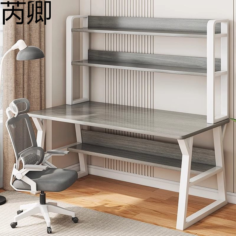 Desk Bookshelf Integrated Student Learning Writing Table Bedroom Home Desktop Computer Table Adult Simple Factory