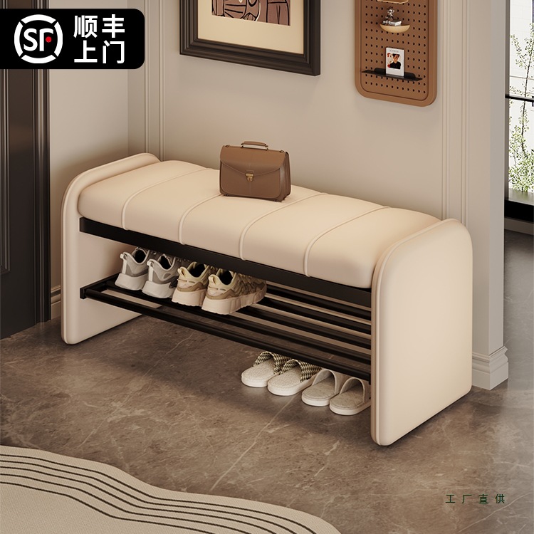 入户换鞋凳门口家用可坐穿鞋凳轻奢高级玄关坐凳鞋柜鞋架进门凳子
