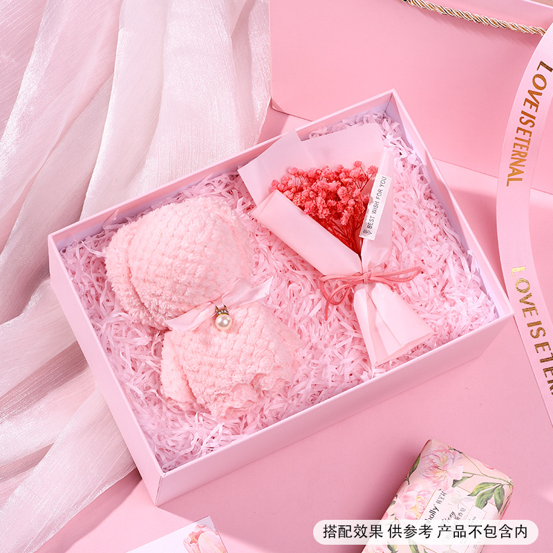 薰衣草蝴蝶結禮盒天地蓋禮品盒空盒送女孩子閨蜜儀式感生日伴手禮