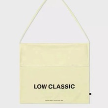 花儿与少年迪丽热巴同款包包黄色帆布包LOW CLASSIC大容量单肩包