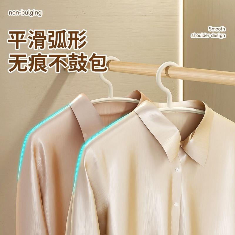 家庭用洋服掛け用ワイドショルダーハンガー5個パック、シームレス、滑り止め、肩角防止、学生服サポート、洋服ハンガー|undefined