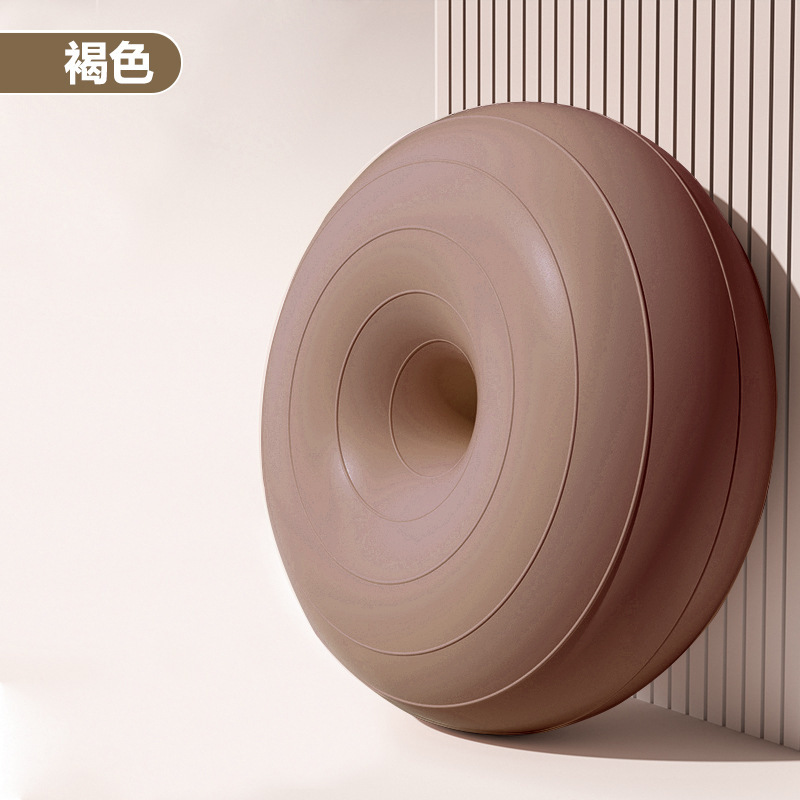 Pelota de yoga de pilates donut bola de manzana engrosada a prueba de explosiones ejercicio fitness recuperación posparto equilibrio estable hemisferio