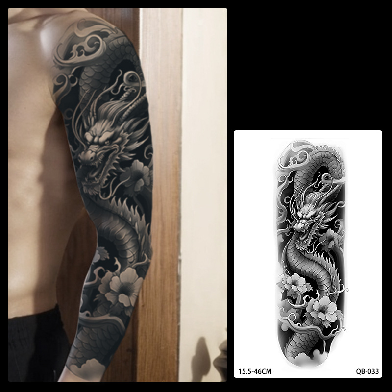 Brazo de flor de brazo completo Parche de tatuaje a base de hierbas Hombres y mujeres Jugo de larga duración impermeable Sentido avanzado no reflectante Nuevo estilo 2025