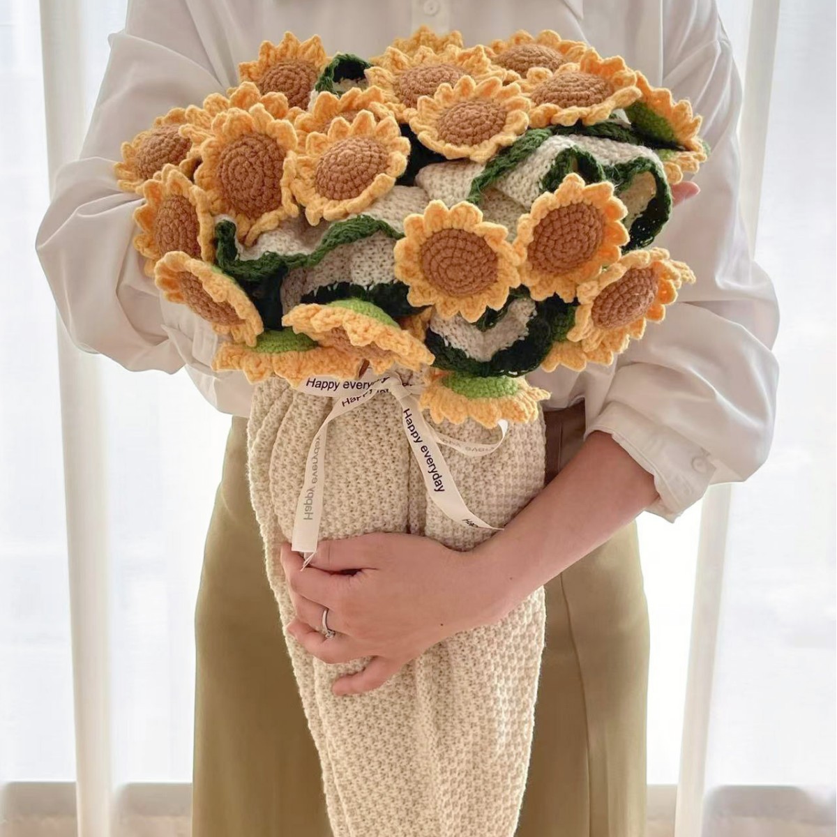 해바라기(오프화이트 담요)
