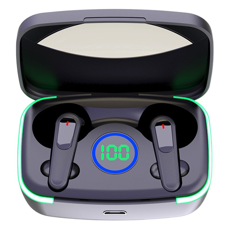 Transfronterizo nuevo M80 auricular Bluetooth inalámbrico pantalla de visualización digital inteligente de reducción de ruido fuente de alimentación móvil soporte de entrega de una sola pieza