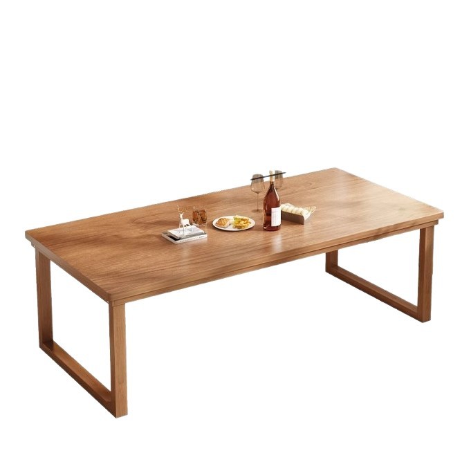 Mesa de comedor de piernas de madera sólida, banco cuadrado, mesa de tablero grande, sala de estar, mesa de comedor doméstica, mesa de comida rápida, combinación de mesa y silla