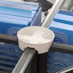 Workstation tray T-shaped base cross card tray office partition flower holder fixed tray flower pot direct sale from manufacturer