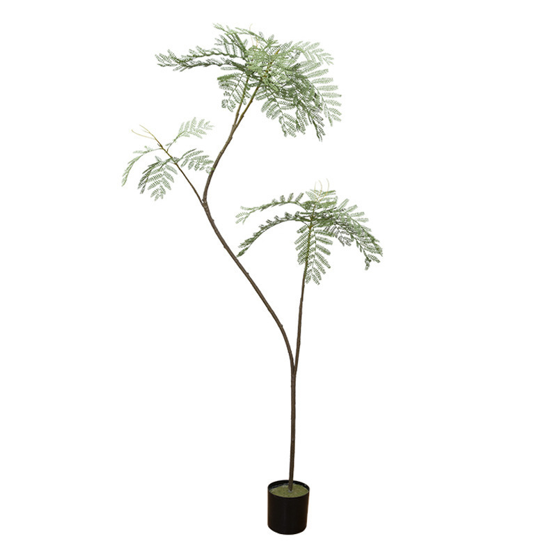 蓝花楹仿真绿植落地盆栽仿生植物摆件室内客厅沙发旁装饰盆景假树|undefined