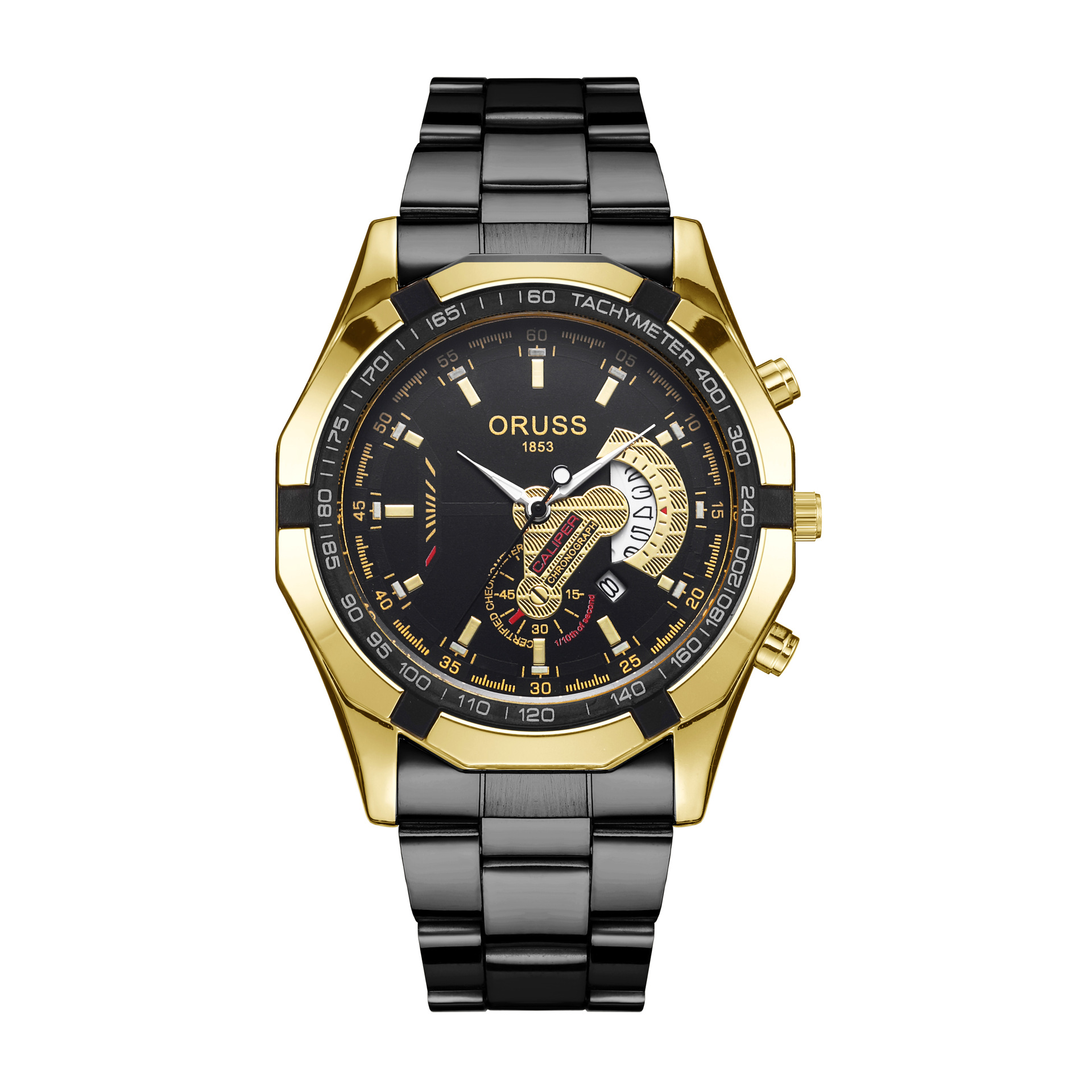 Men's Quartz Chronograph Watch Waterproof Trendy Calendar Dial_voghion.com