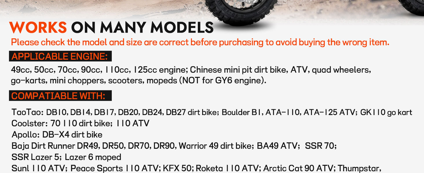 ATV Motorcycle Carburetor PZ19 Cable Pull Air Valve 90CC 110CC 125CC ATV