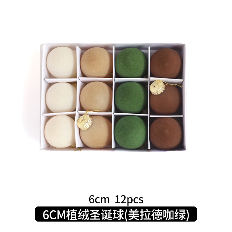 Bola de Navidad árbol de Navidad adornos de decoración colgante de bola de colores accesorios de material de Navidad DIY decoración de Navidad al por mayor