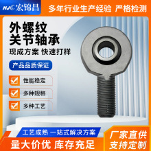 外螺纹关节轴承高强度合金钢赛车越野车专用螺纹杆端鱼眼球头轴承