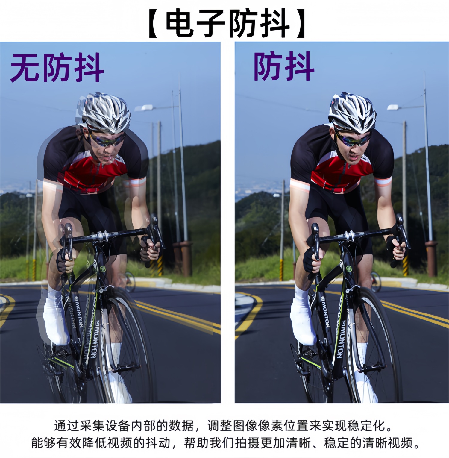 Suitable for Sports Cameras, Motorcycle Driving Recorders, High-Definition Anti-Shake, Waterproof, Cycling Electric Motorcycles, Motorcycles